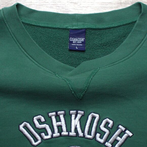 Vintage Oshkosh Workwear Sweatshirt Men's Large Osh Kosh Wisconsin Distressed - Picture 5 of 6